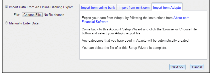 CalendarBudget import Adaptu e1359783478930