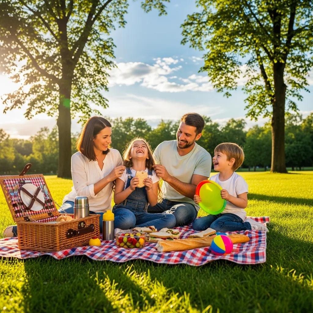 Family picnic in the park — budget-friendly outdoor fun