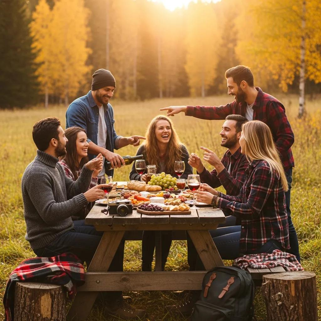 Friends enjoying an outdoor adventure, representing the joy of experiential gifts