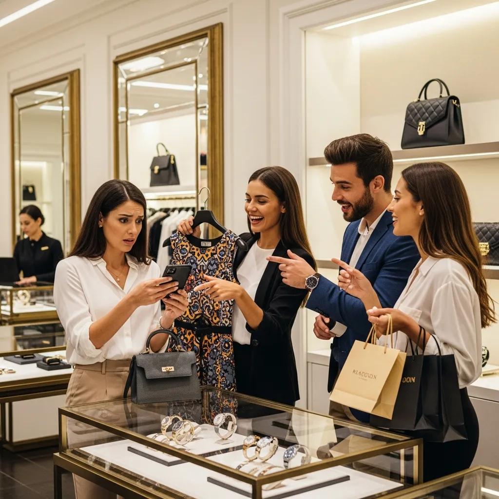 Friends shopping together, showing how peer pressure can shape spending choices