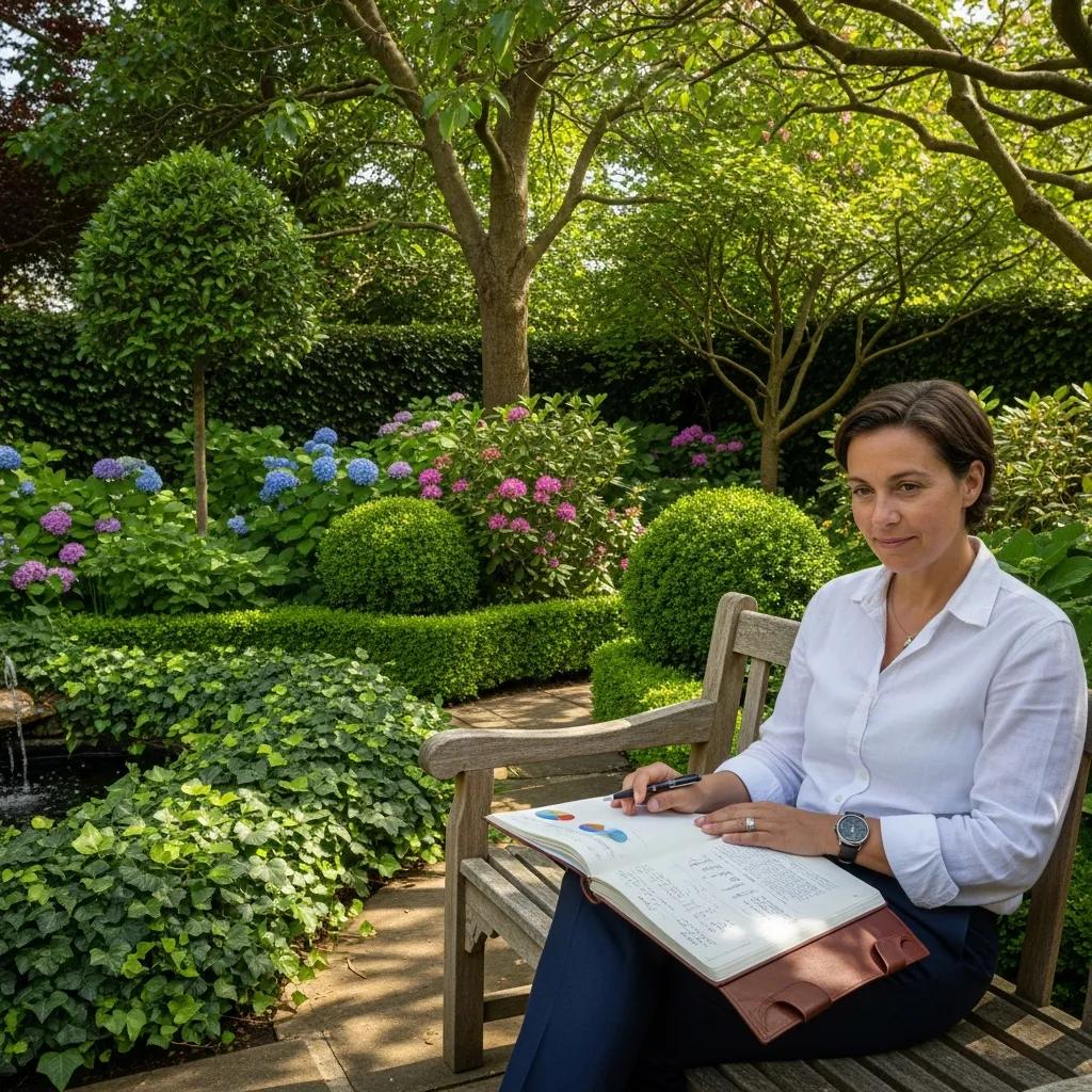 Person practicing mindful financial planning for long-term success